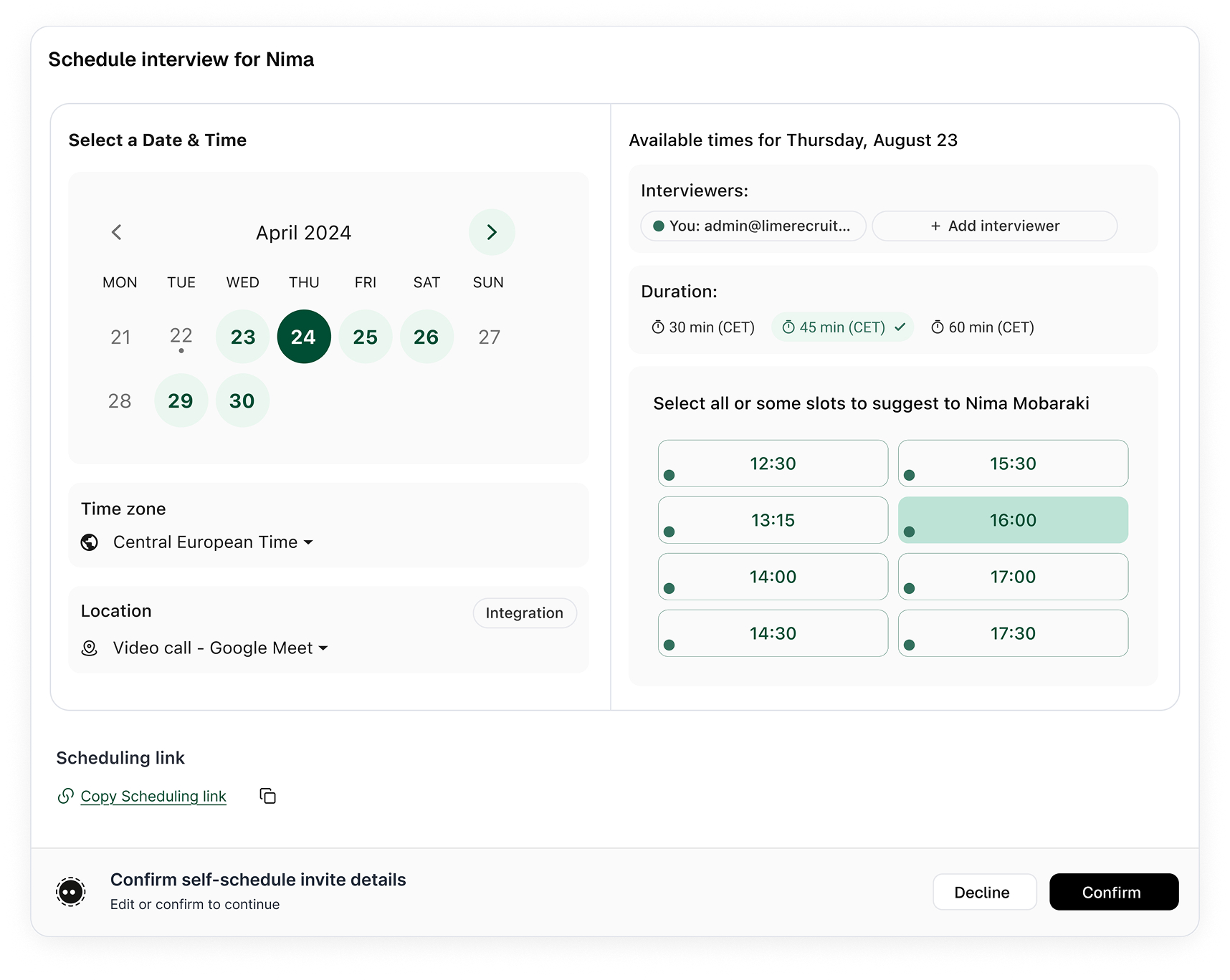 Scheduling product illustration 2