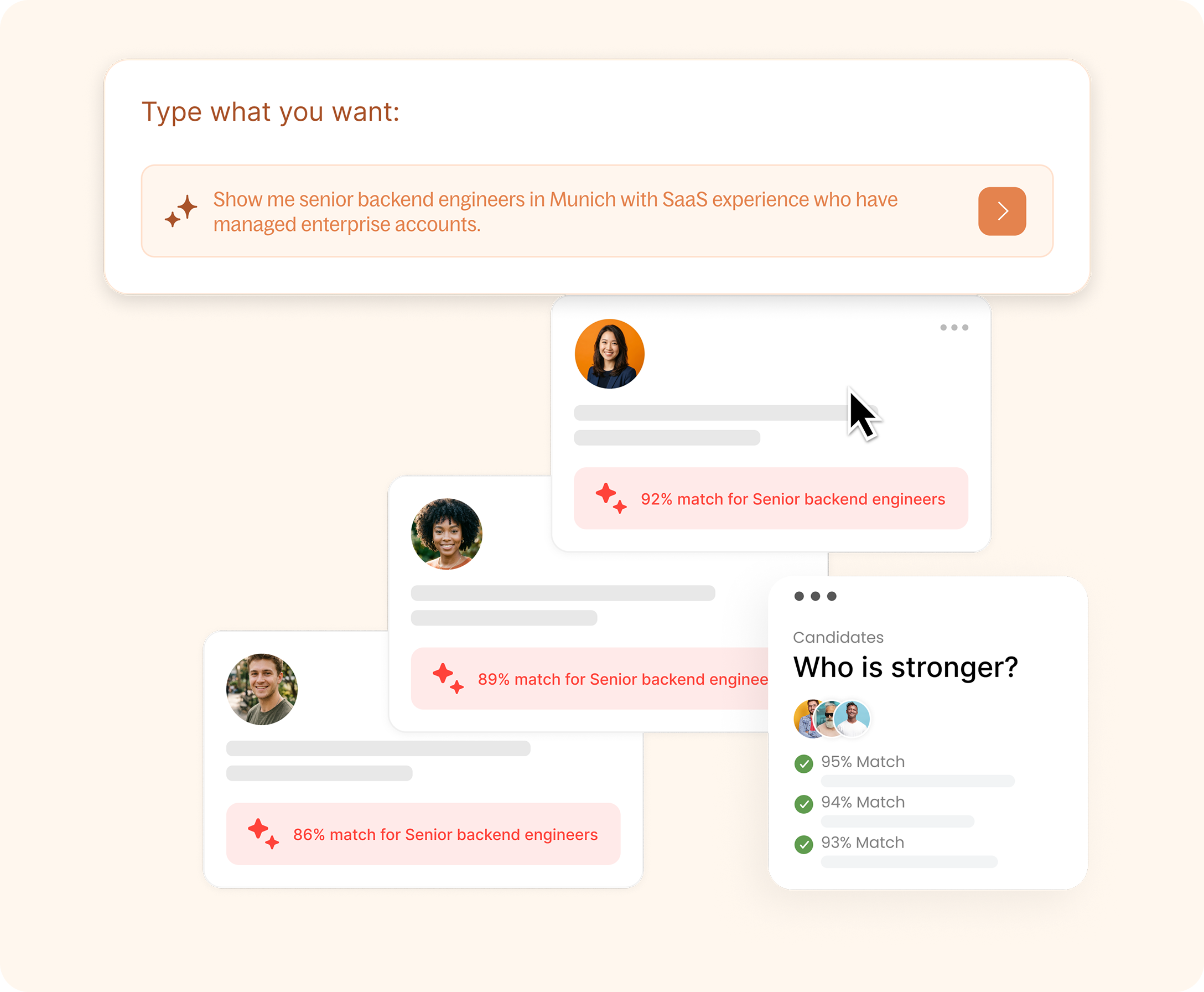 Search for people who match the work, not just the title