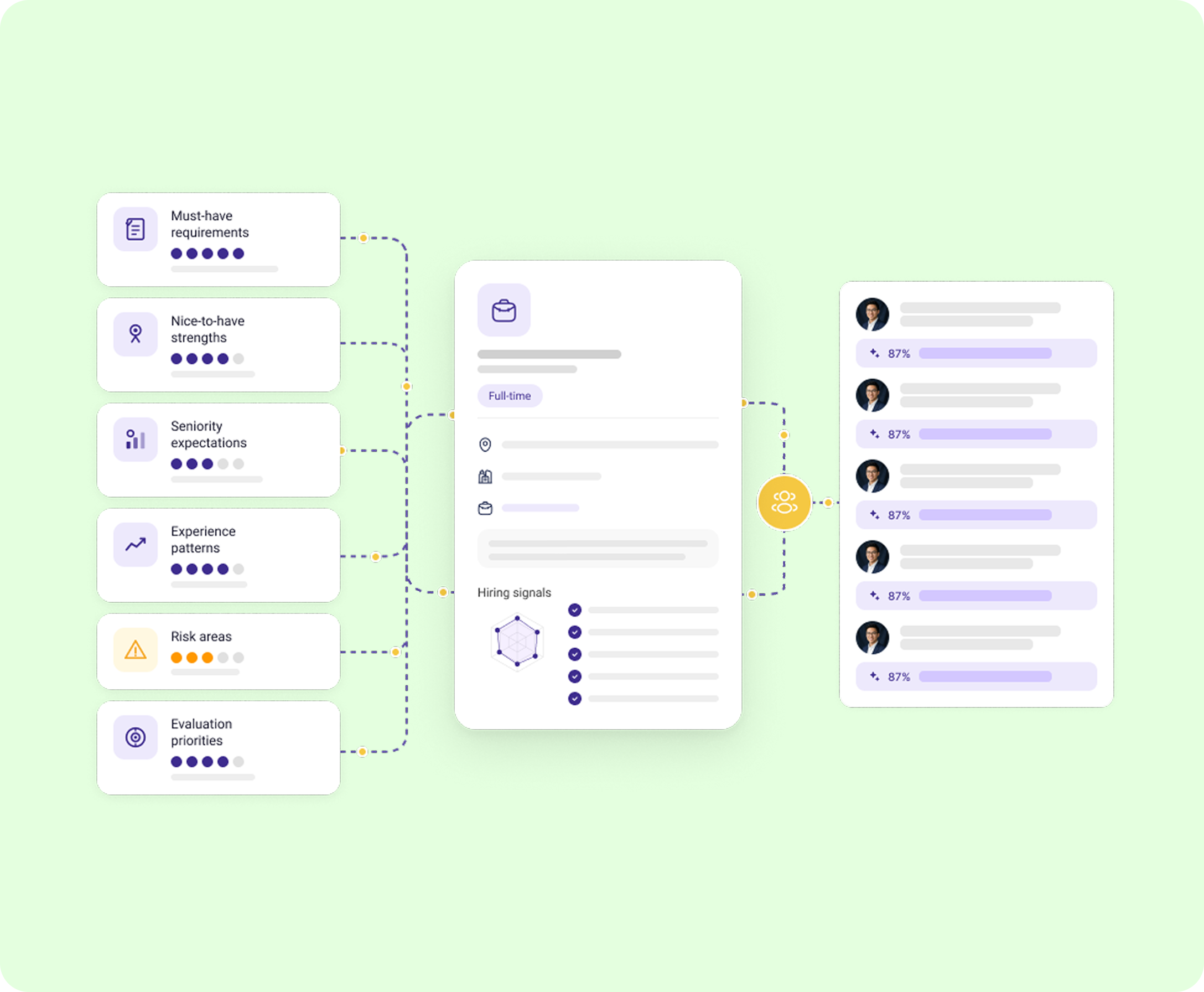 Every workflow begins with structured job intelligence