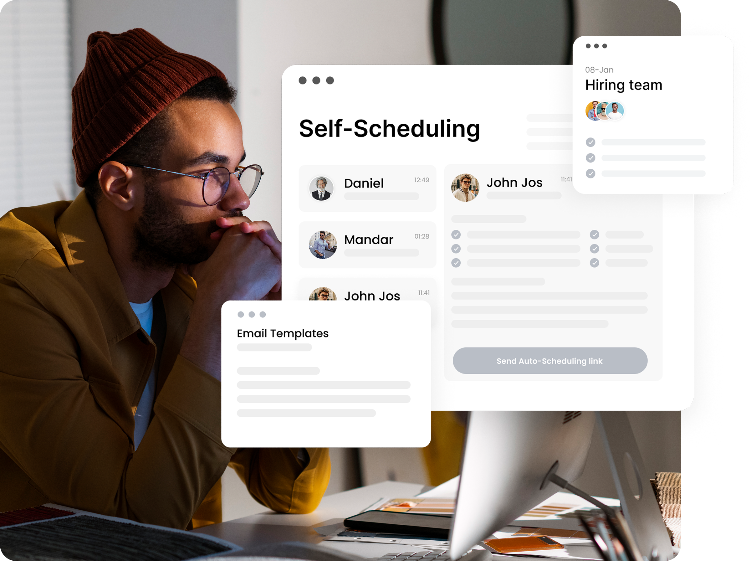 Scheduling starts when the process needs it